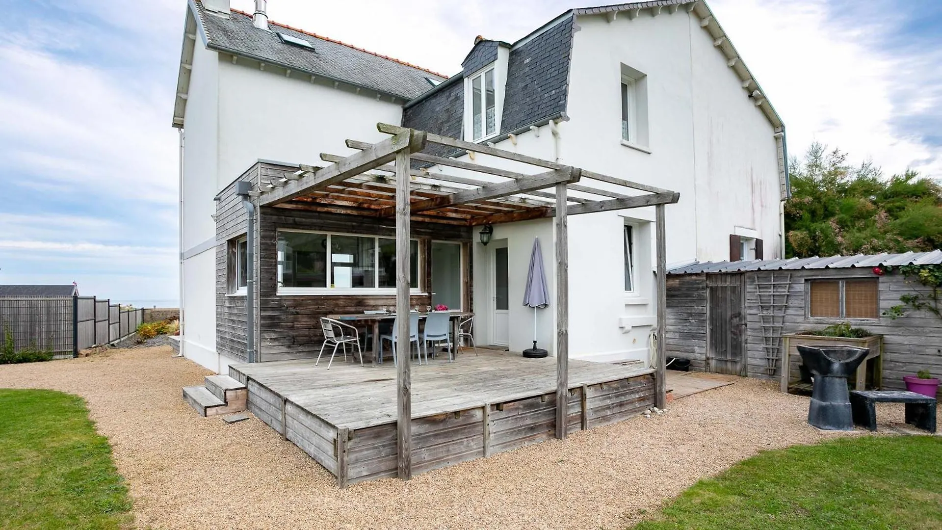Feriehus Maison Face Mer Acces Direct Plage Plougasnou Frankrig